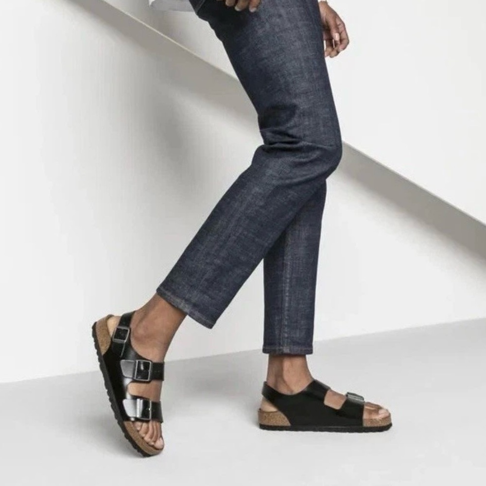 Birkenstock Milano BS Amalfi Black Slingback Sandal